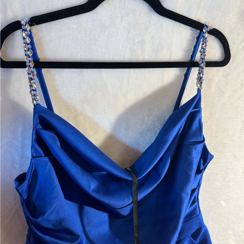 LAVISH ALICE Colbat Blue Cowl-Neck Jumpsuit - Picture 8 of 12